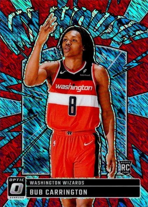 2024 Donruss Optic Basketball Red Shimmer Bub Carrington #8 PSA 10