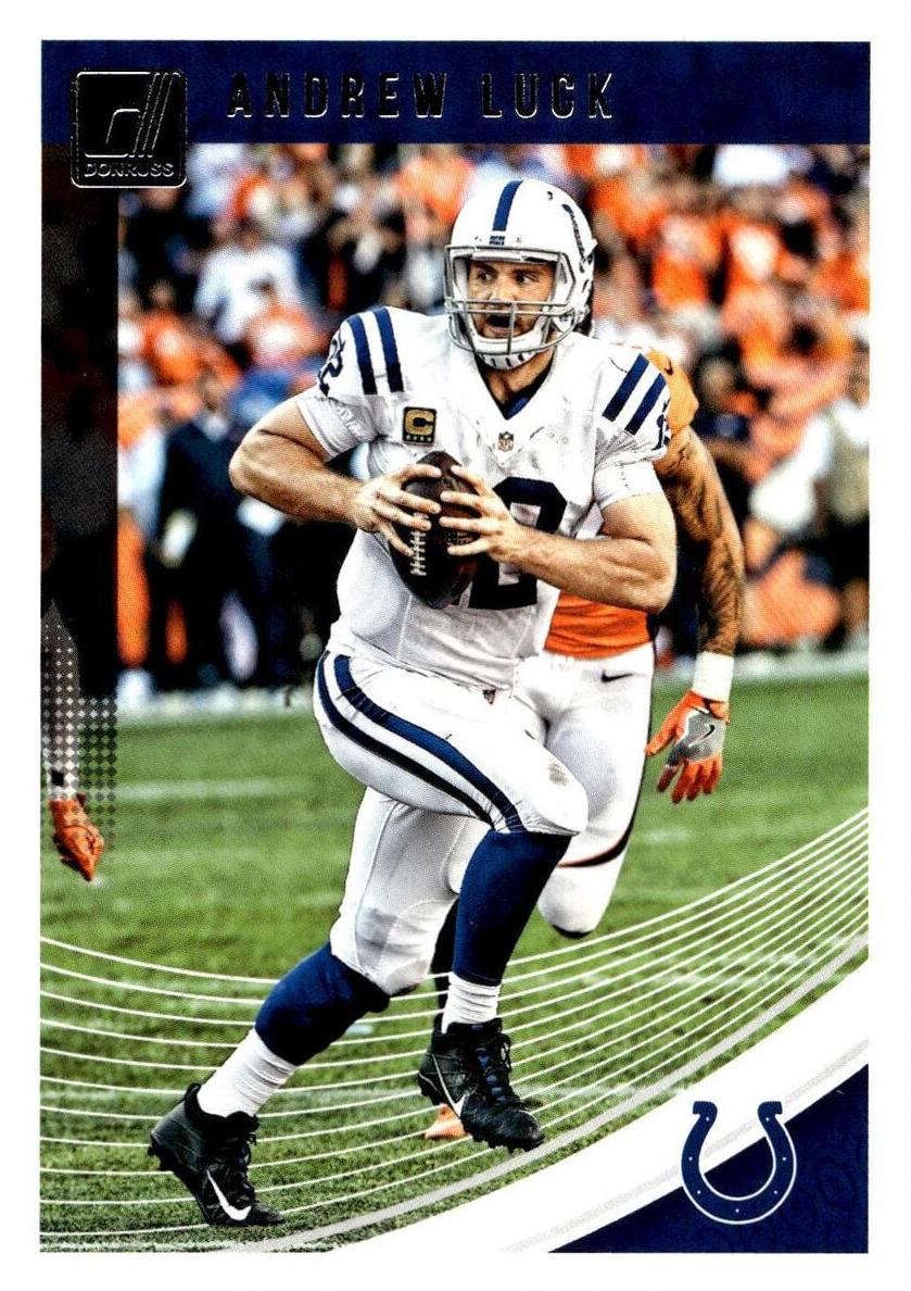 2018 Panini Donruss Football Andrew Luck #121 PSA 10