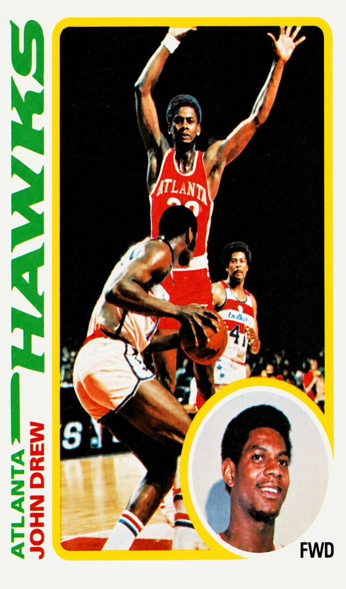 1978 Topps Basketball John Drew #44 PSA 8