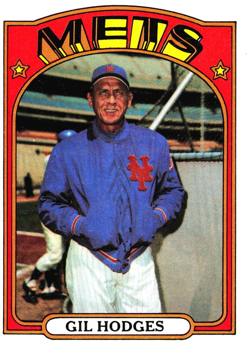 1972 Topps Baseball Gil Hodges #465 PSA 8