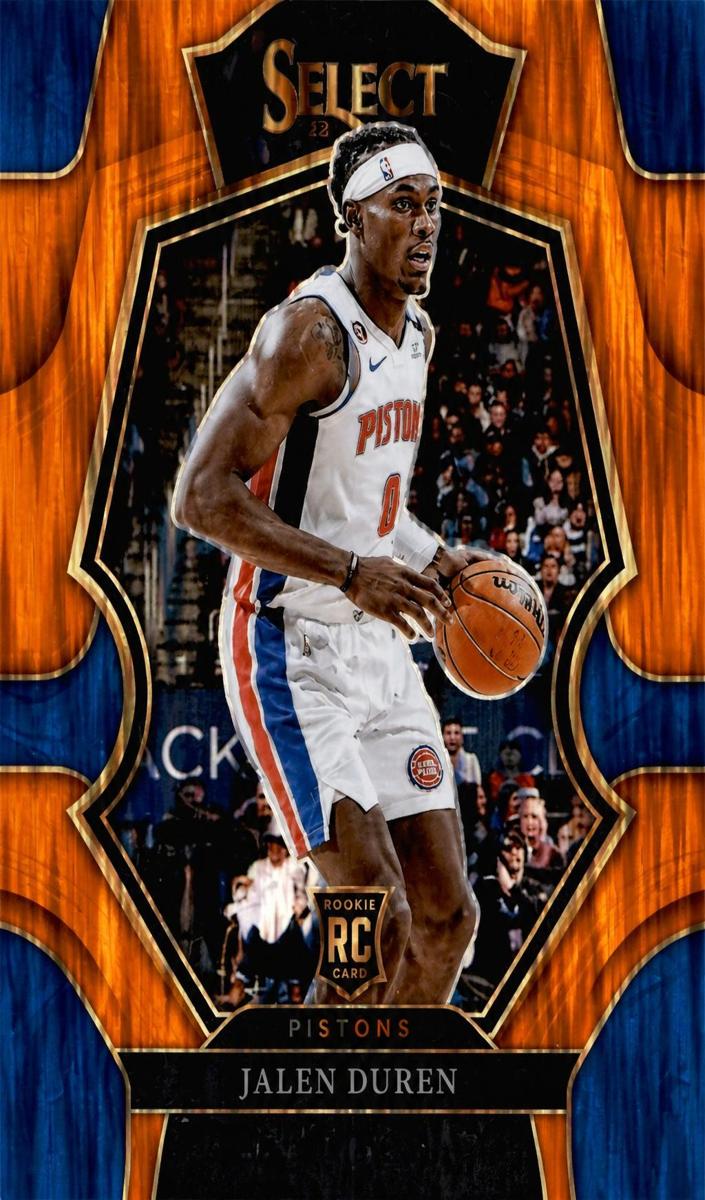 2022 Panini Select Basketball Orange Flash Jalen Duren #176