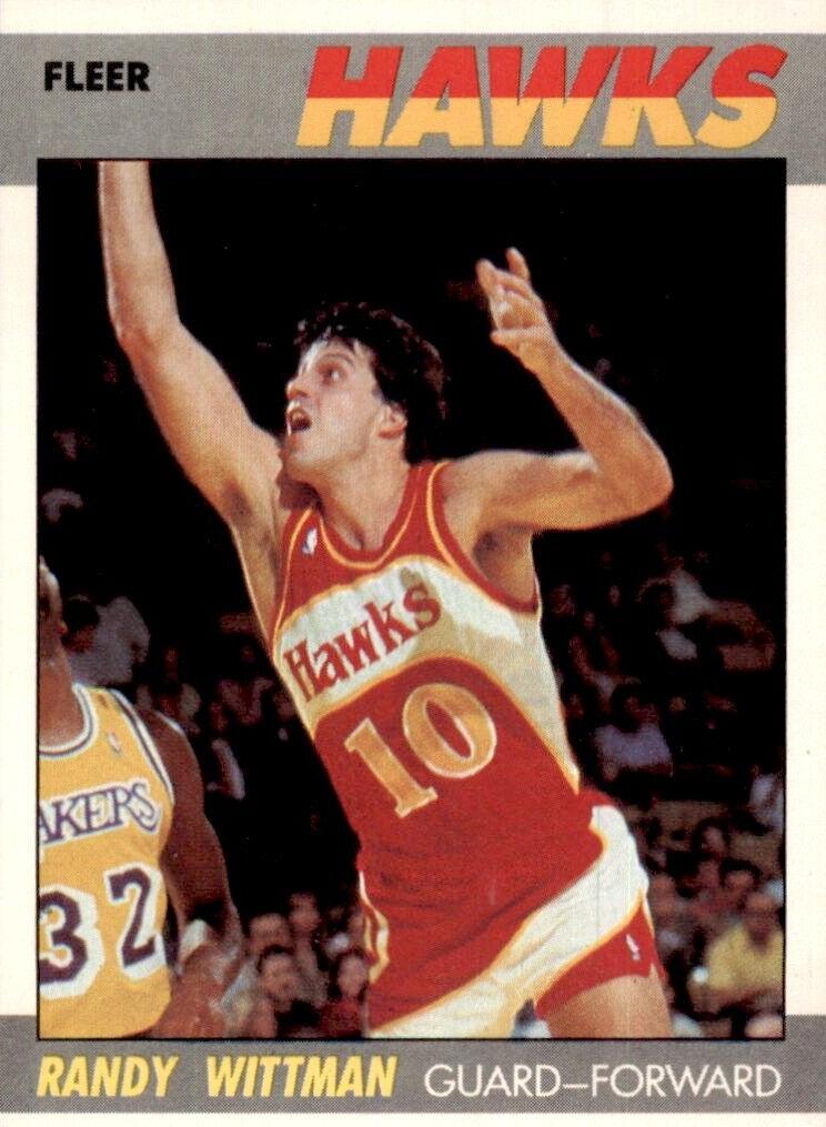 1987 Fleer Basketball Randy Wittman #126 PSA 9