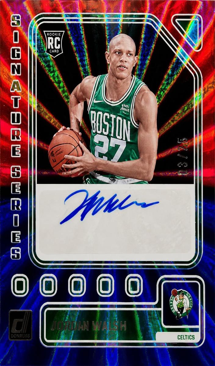2023 Panini Donruss Basketball Holo Red and Blue Laser Jordan Walsh #SS-JOR