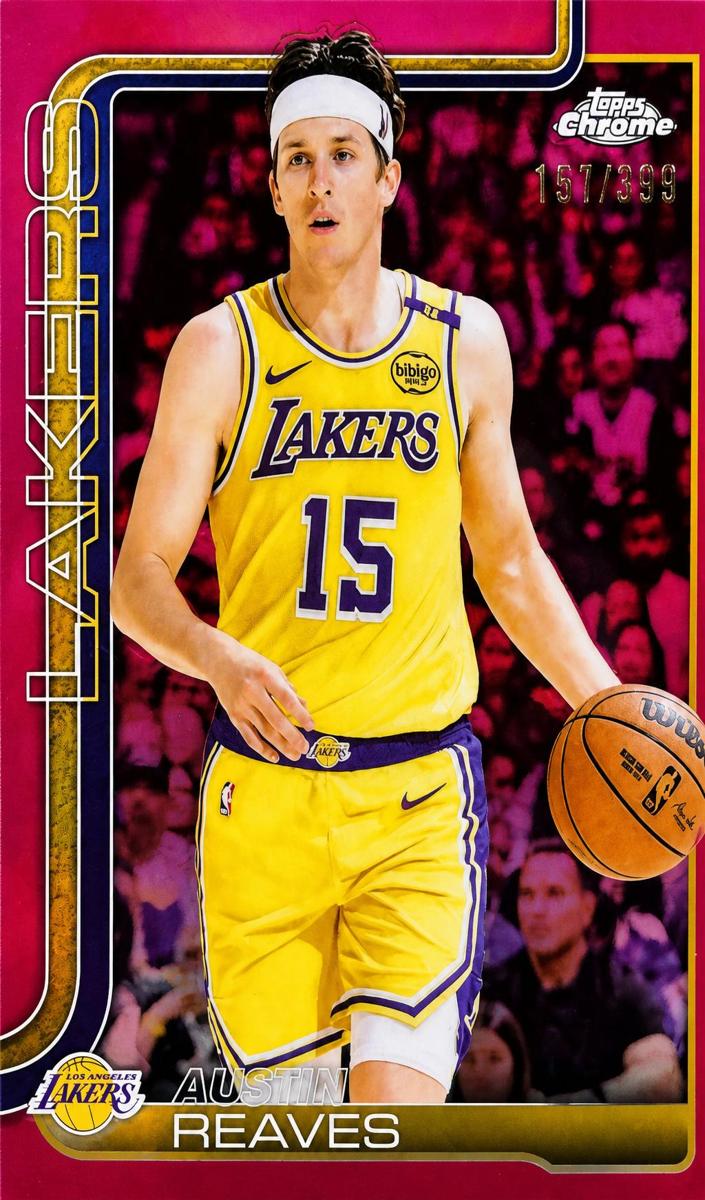 2025 Topps Chrome Basketball Magenta Refractor Austin Reaves #126
