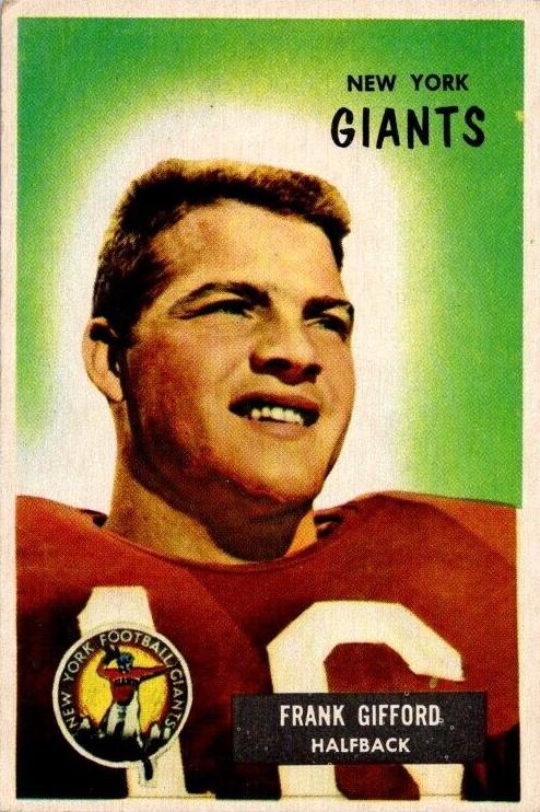 1955 Bowman Football Frank Gifford #7 PSA 6