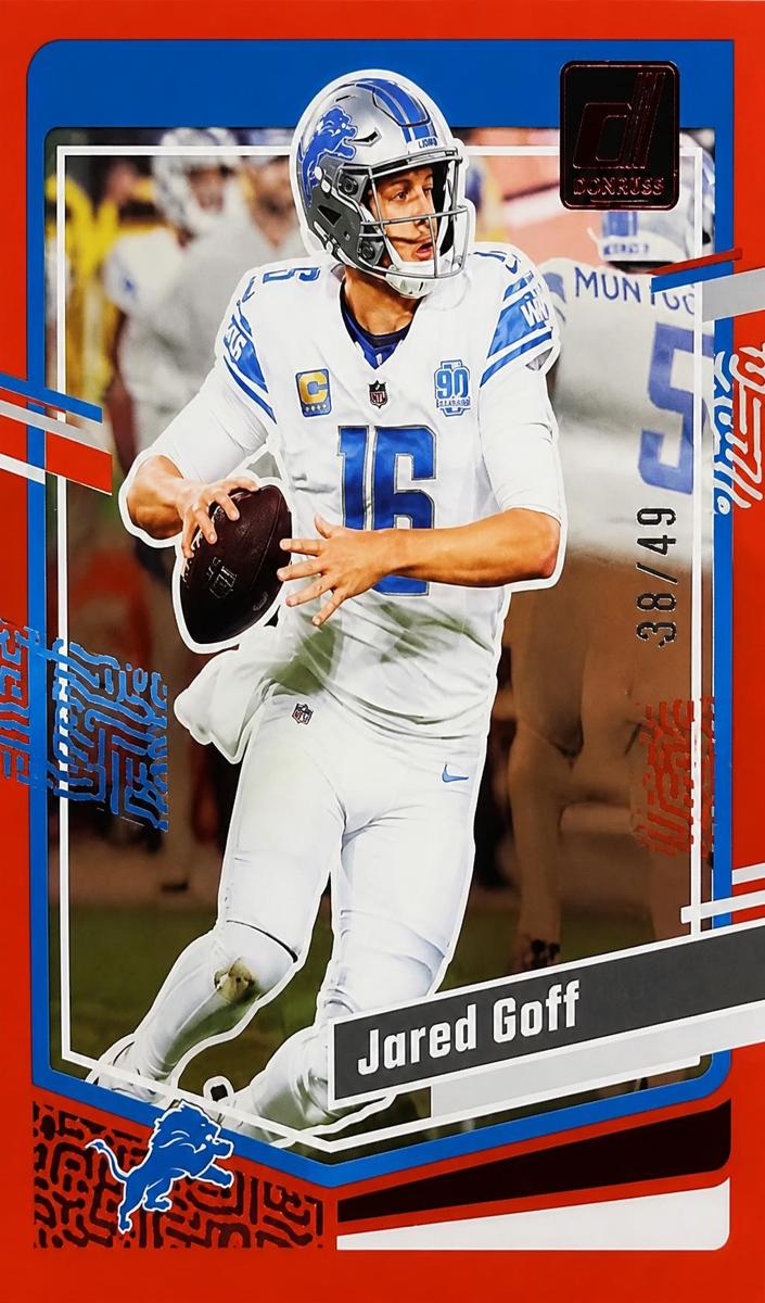 2023 Panini Clearly Donruss Football Red Jared Goff #18