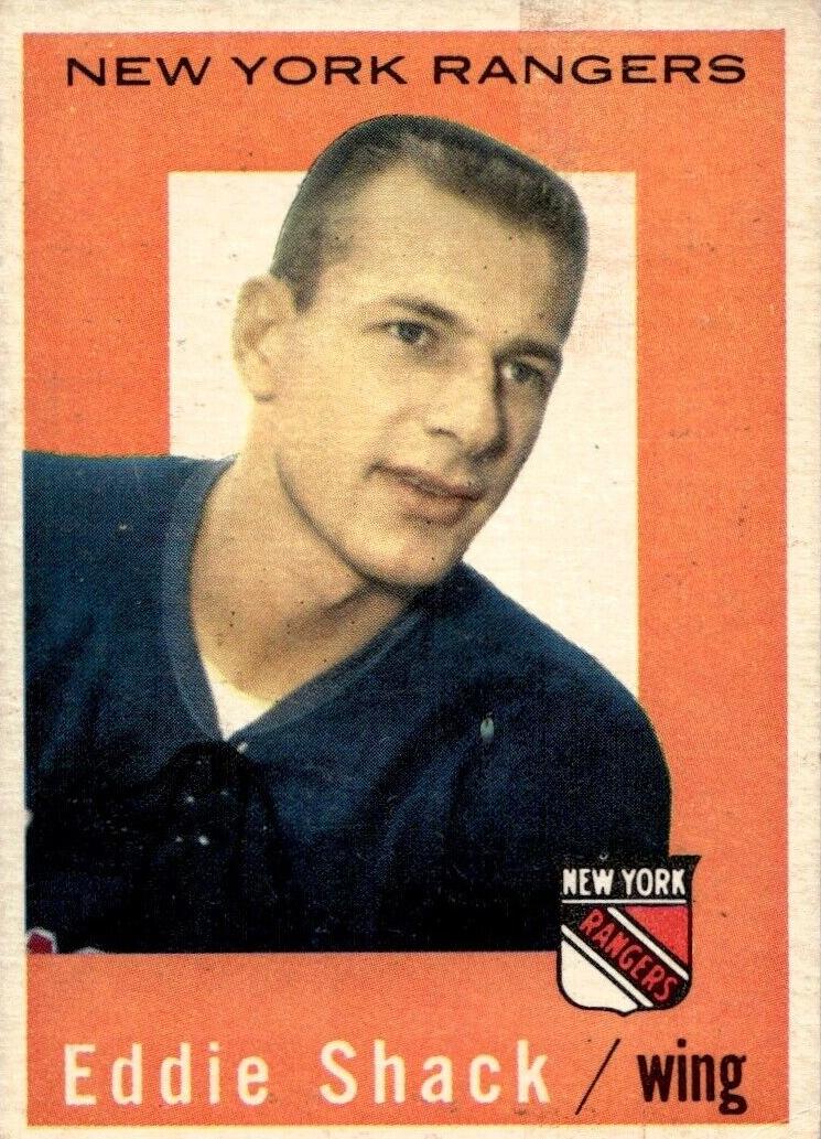 1959 Topps Hockey Eddie Shack #57 PSA 8