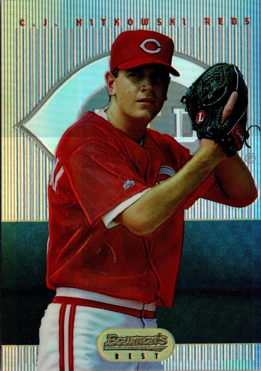 1995 Bowman's Best Baseball Blue Refractor C.J. Nitkowski #B71 PSA 7.5