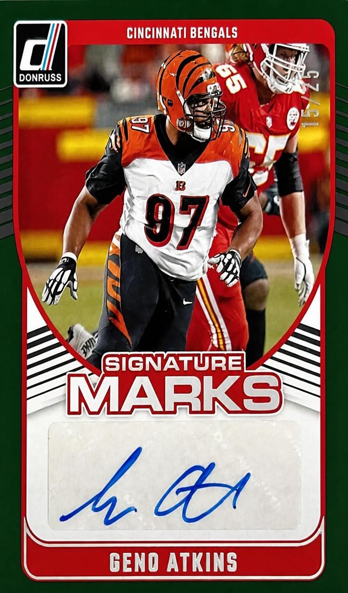 2024 Panini Donruss Football Green Geno Atkins #SMA-GAT