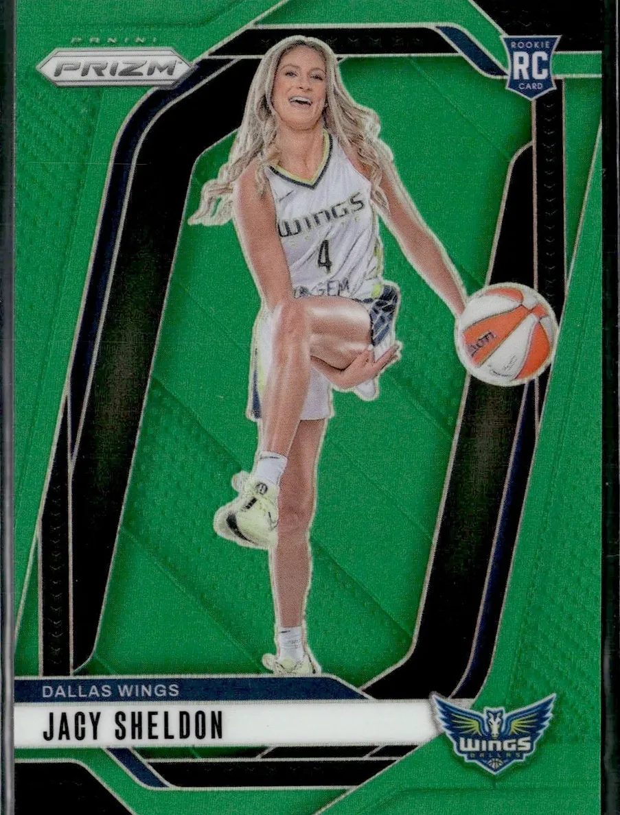 2024 Panini Prizm WNBA Basketball Green Jacy Sheldon #141 PSA 9