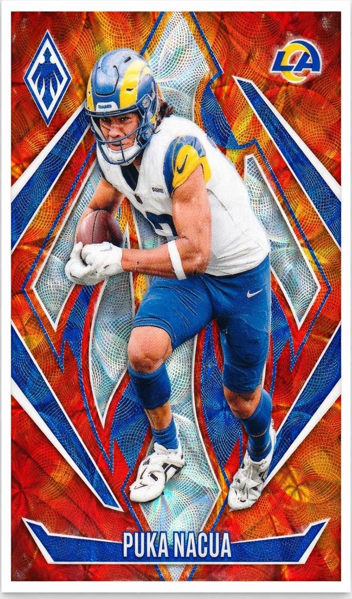 2024 Panini Phoenix Football FireBurst Puka Nacua #118 PSA 9