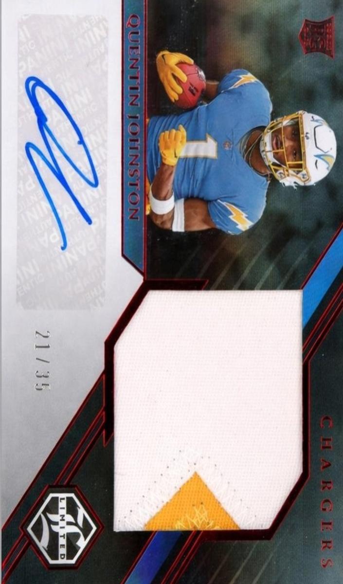 2023 Panini Limited Football Ruby Spotlight Quentin Johnston #170