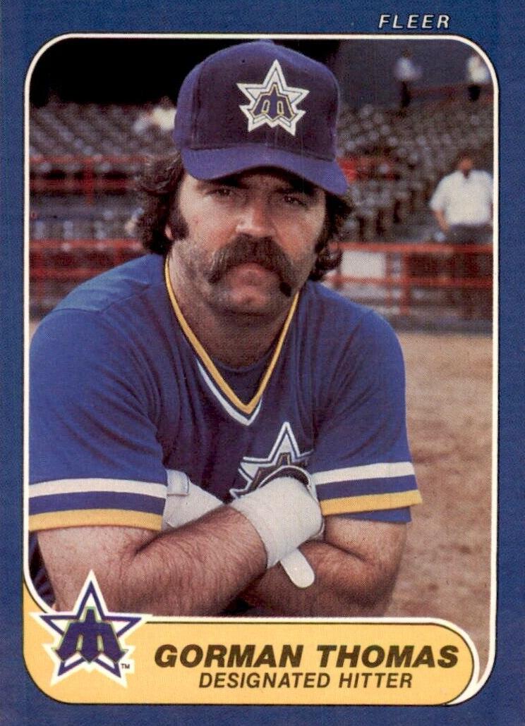 1986 Fleer Baseball Gorman Thomas #477