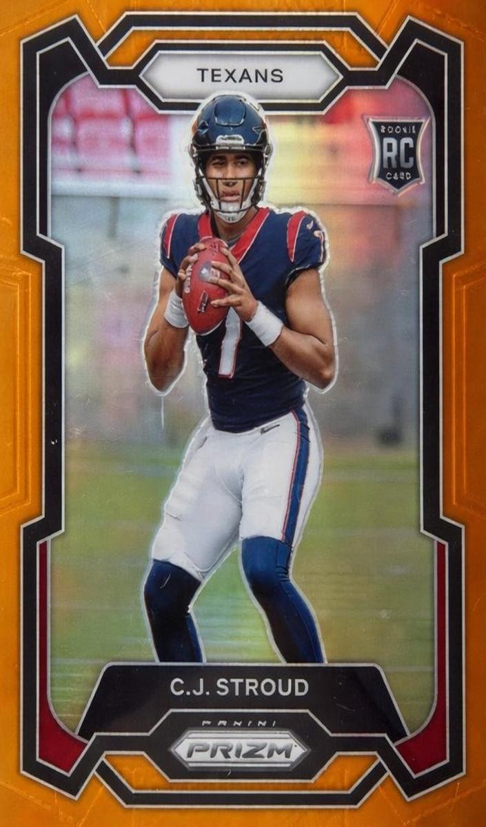 2023 Panini Prizm Football Orange C.J. Stroud #339 PSA 10