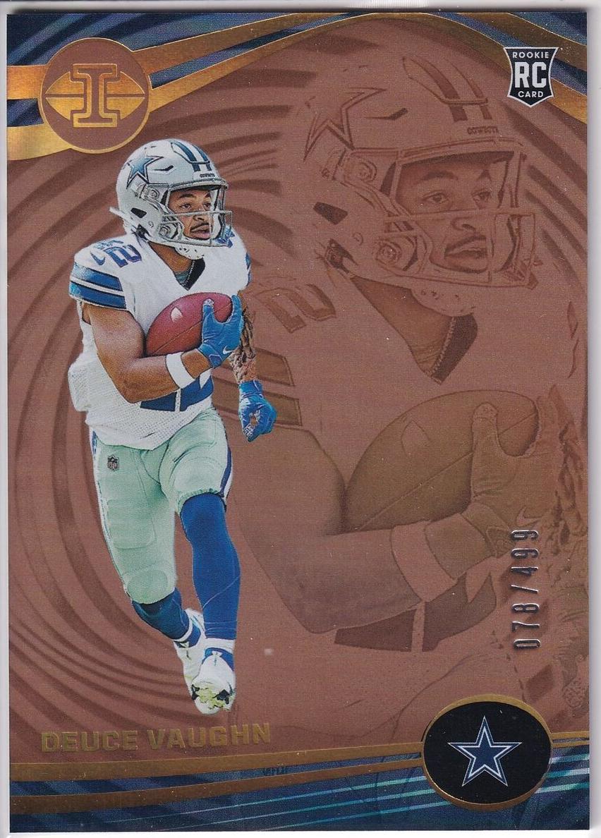 2023 Panini Illusions Football Trophy Collection Bronze Deuce Vaughn #31
