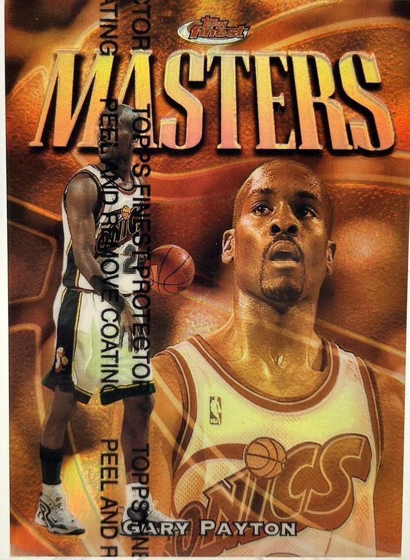 1997 Topps Finest Basketball Refractor Gary Payton #260