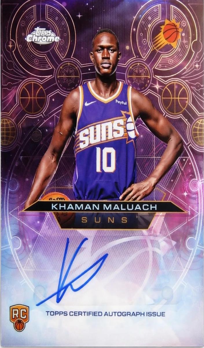 2025 Topps Chrome Basketball Khaman Maluach #CHR-KM
