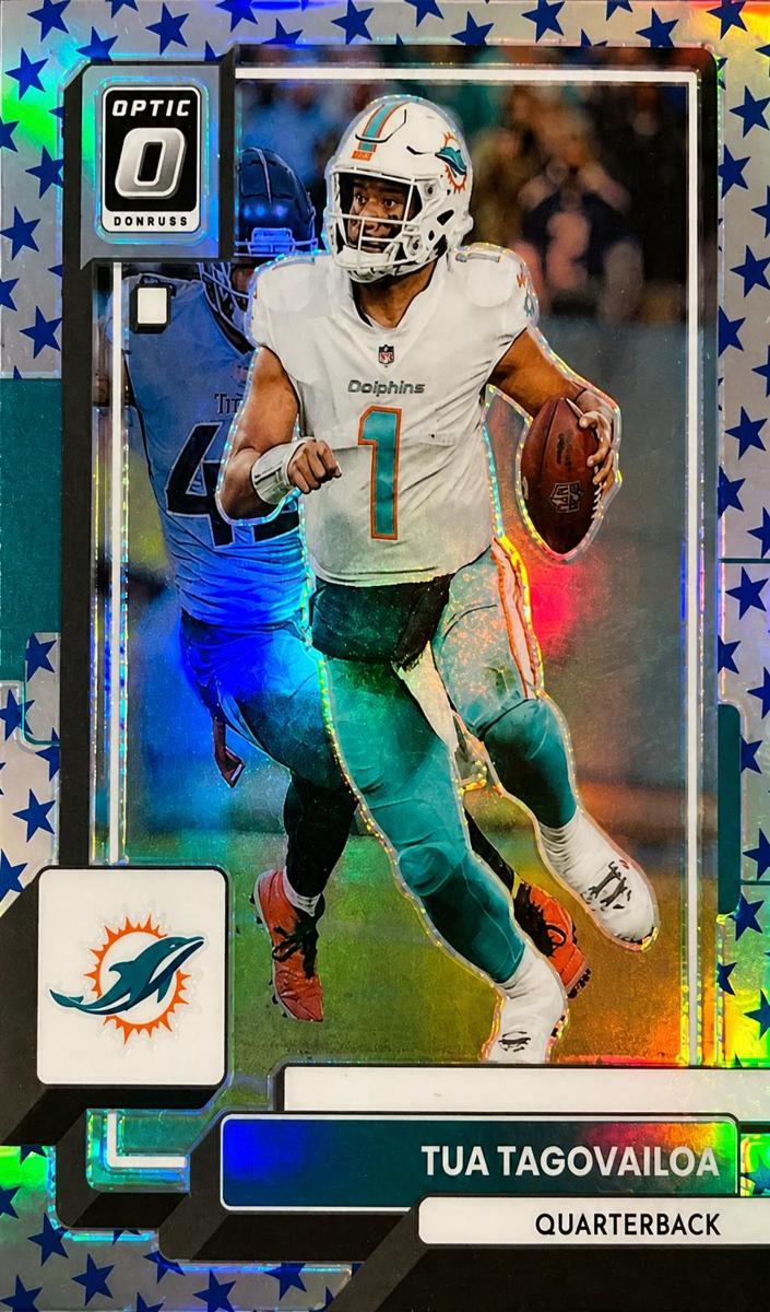 2022 Donruss Optic Football Stars Tua Tagovailoa #121 BGS 9