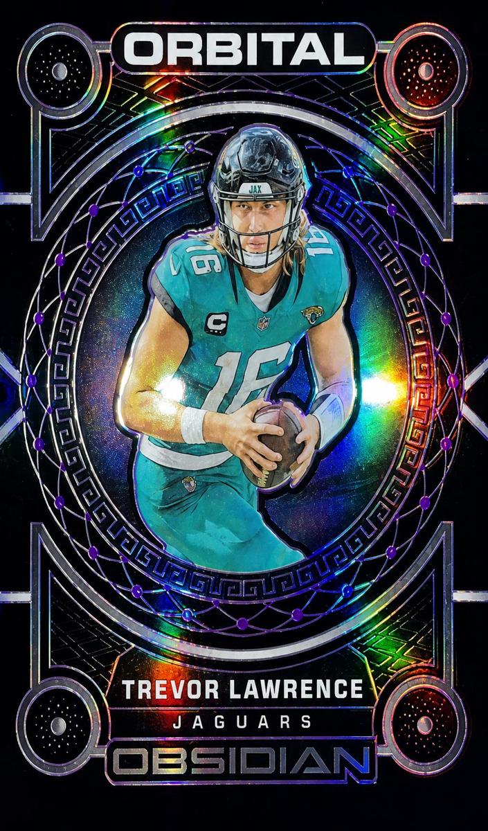 2023 Panini Obsidian Football Electric Etch Purple Trevor Lawrence #10