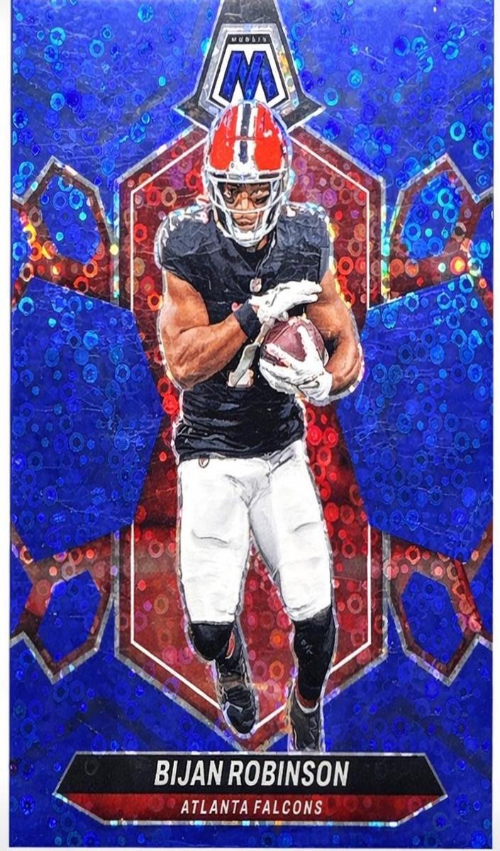 2024 Panini Mosaic Football No Huddle Blue Bijan Robinson #9