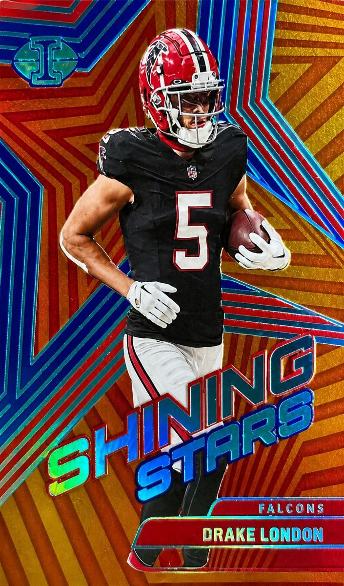 2023 Panini Illusions Football Red and Blue Drake London #7