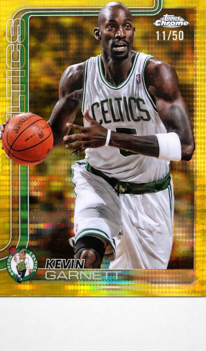 2025 Topps Chrome Basketball Pulsar Gold Refractor Kevin Garnett #247