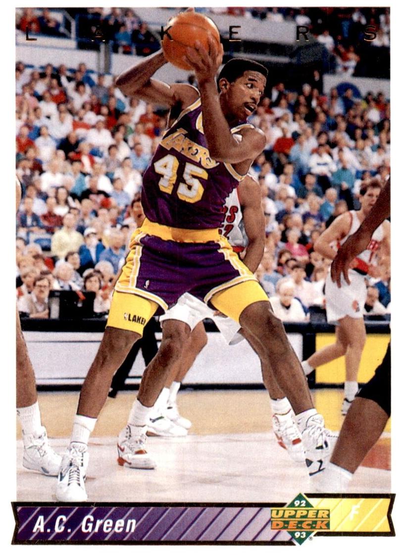 1992 Upper Deck Basketball A.C. Green #195 PSA 9