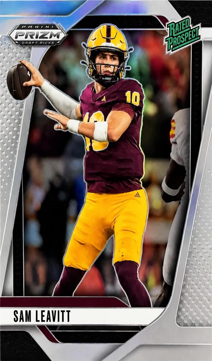 2025 Panini Prizm Draft Picks Football Silver Sam Leavitt #6
