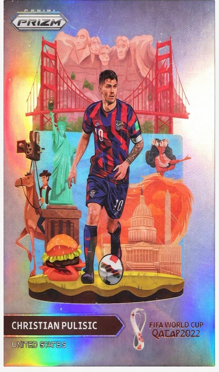 2022 Panini Prizm FIFA World Cup Qatar Soccer Christian Pulisic #28 RAW Ungraded