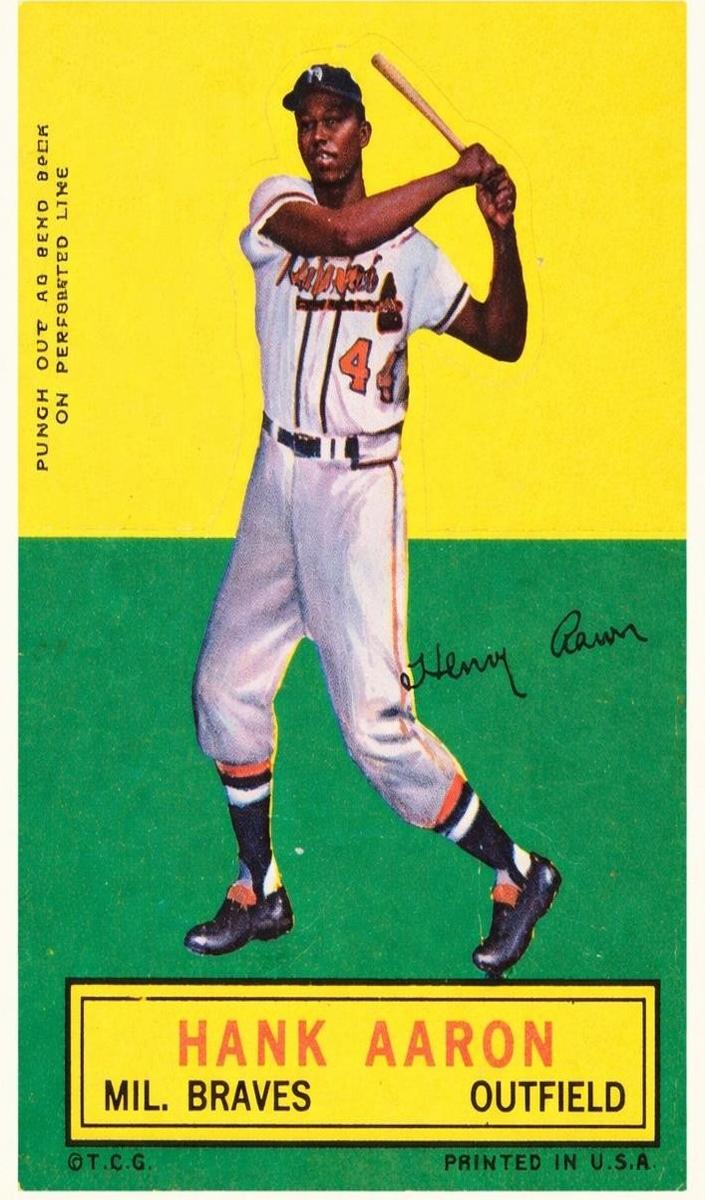 1964 Topps Stand-Up Baseball Hank Aaron #NNO PSA 7