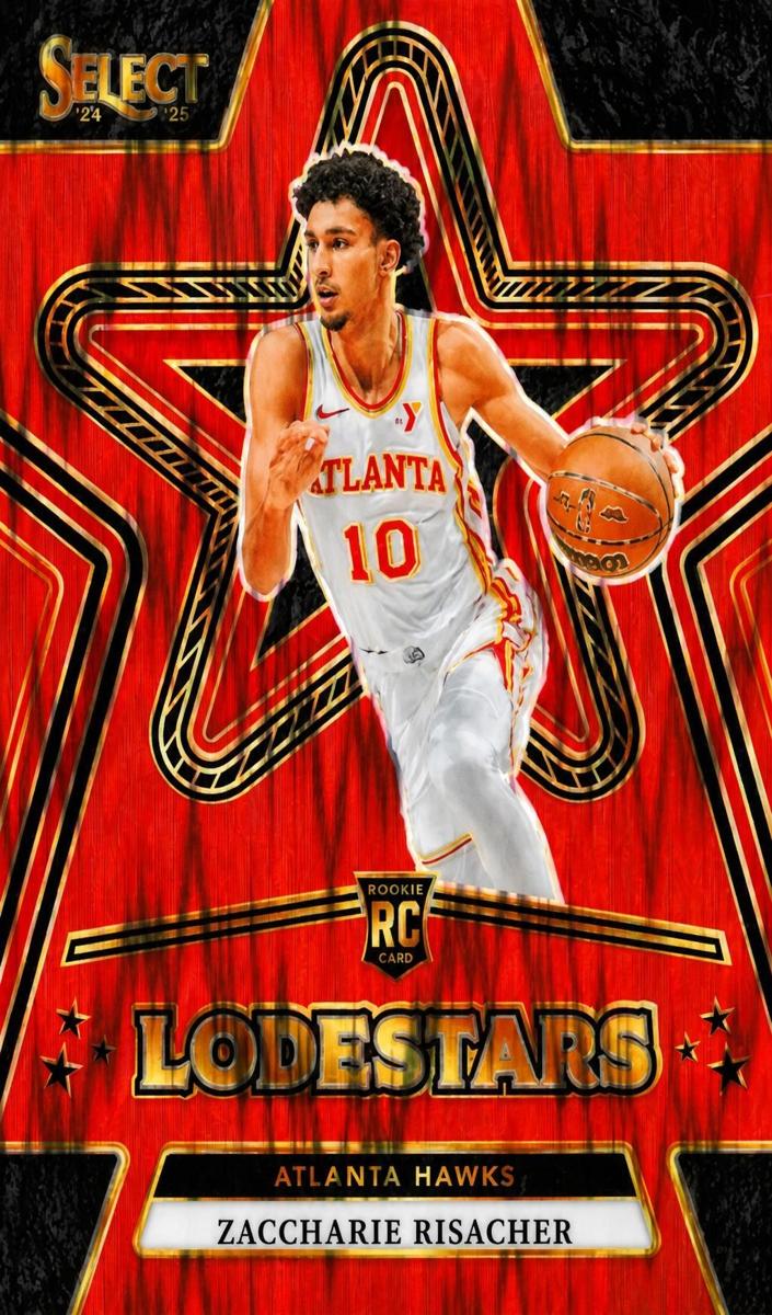 2024 Panini Select Basketball Red Flash Zaccharie Risacher #6