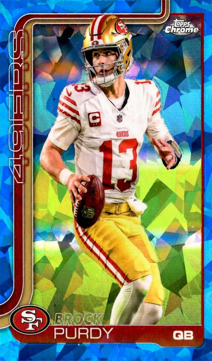 2025 Topps Chrome Sapphire Football Brock Purdy #262