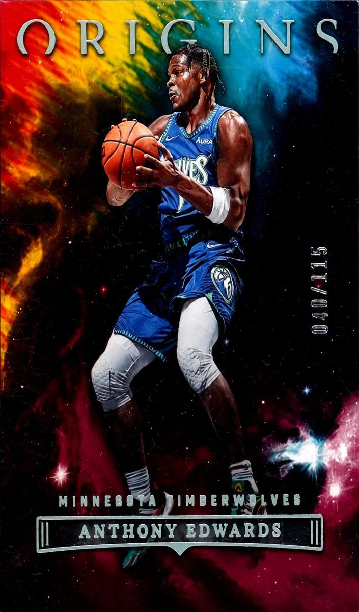 2022 Panini Origins Basketball Maroon Anthony Edwards #21