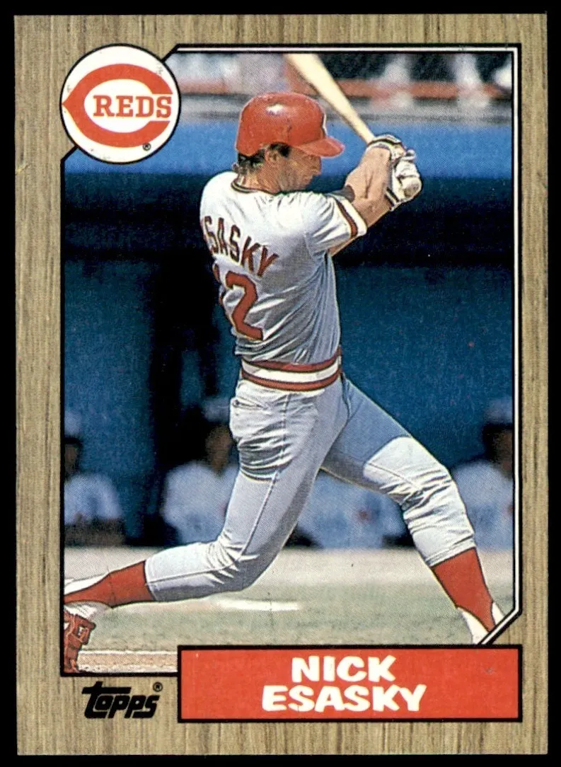 1987 Topps Baseball Nick Esasky #13 PSA 7