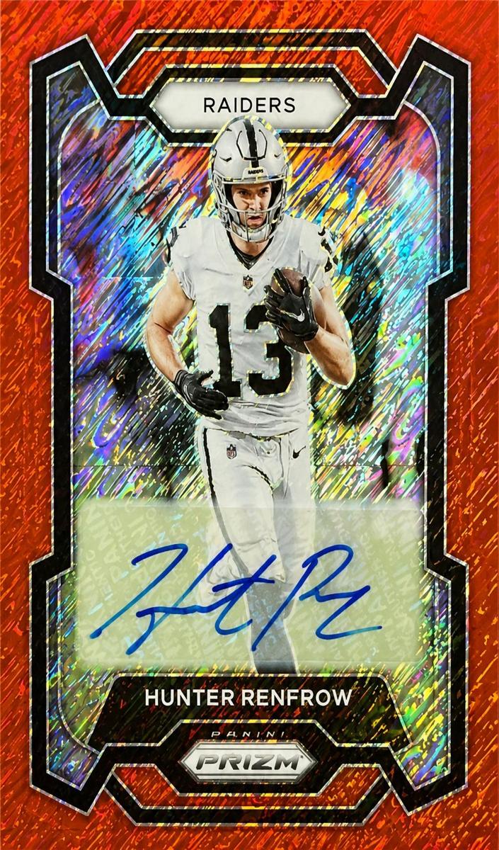 2023 Panini Prizm Football Red Shimmer Hunter Renfrow #175