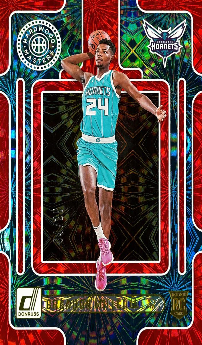 2023 Panini Donruss Basketball Red Fireworks Brandon Miller #7 PSA 7.5