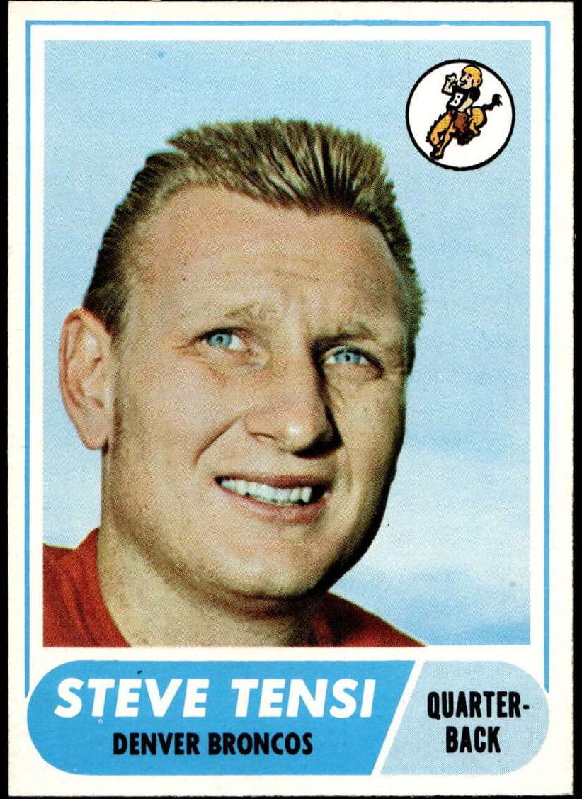 1968 Topps Football Steve Tensi #69 PSA 8