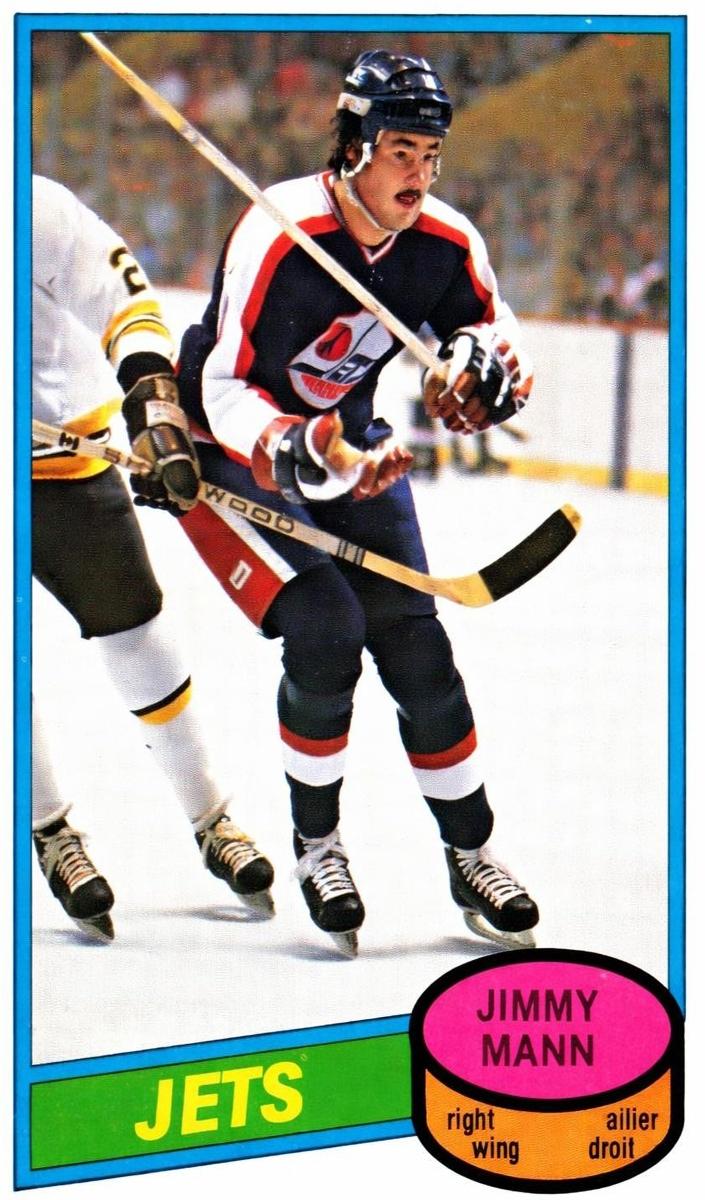 1980 O-Pee-Chee Hockey Jimmy Mann #353 PSA 8.5