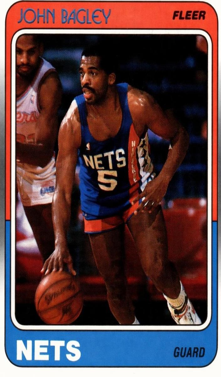 1988 Fleer Basketball John Bagley #77