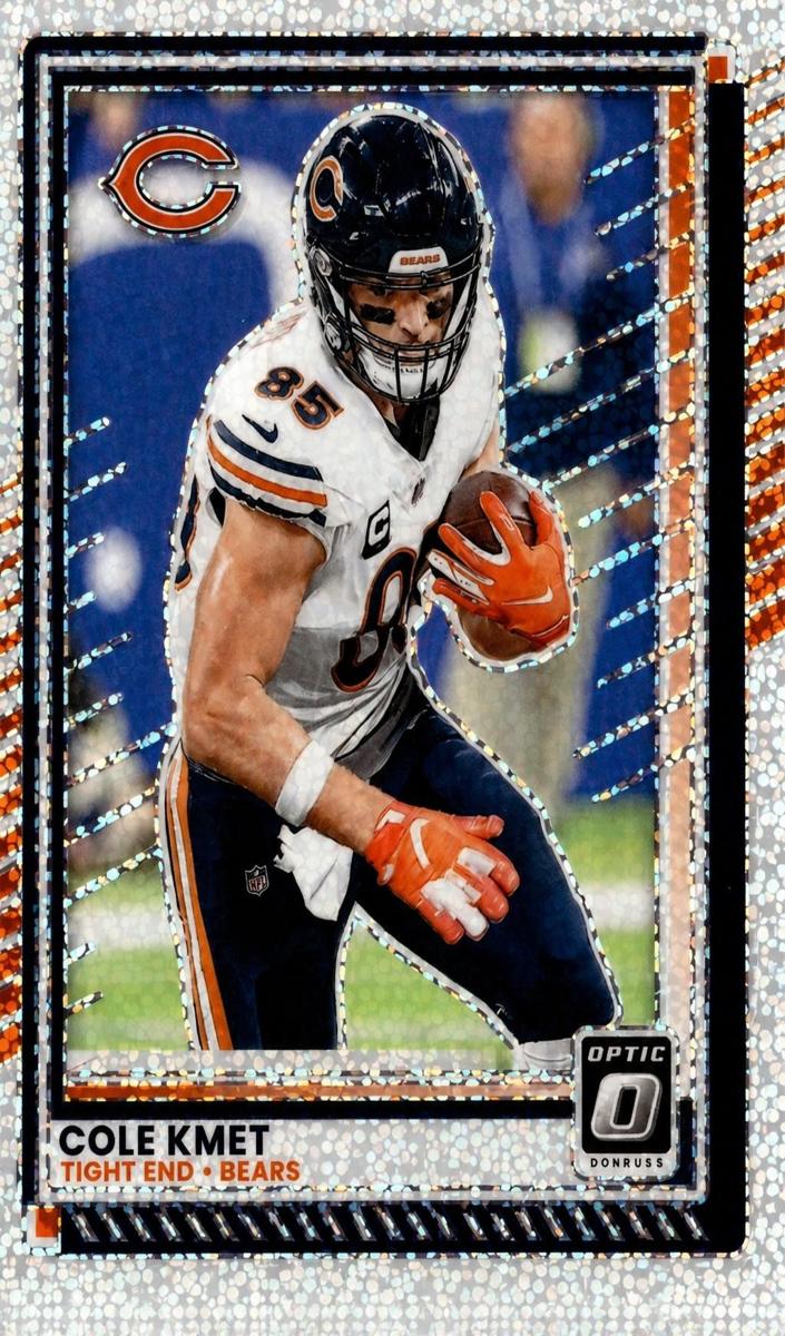 2025 Donruss Optic Football White Sparkle Cole Kmet #71