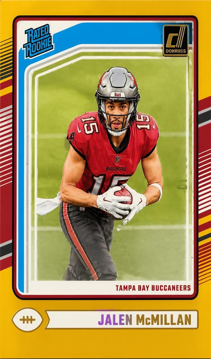 2024 Panini Clearly Donruss Football Gold Jalen McMillan #79