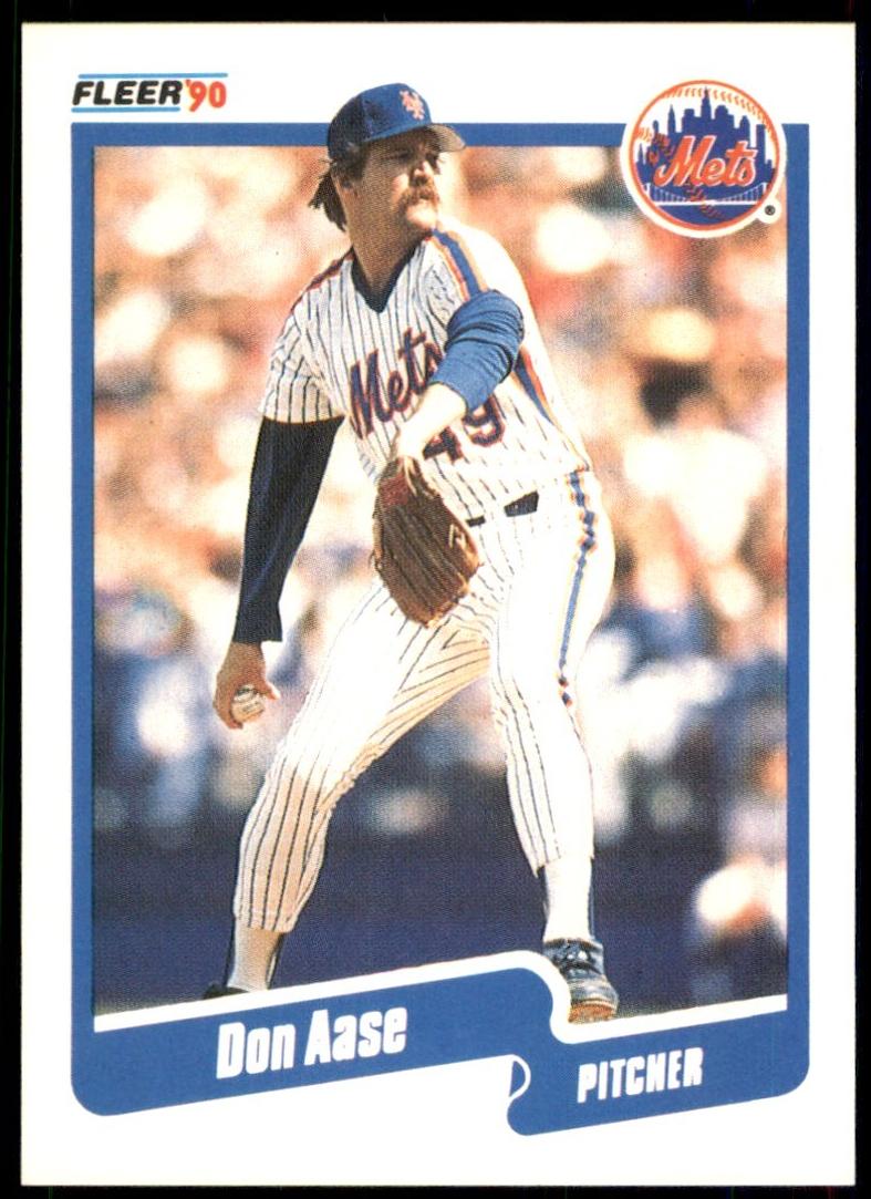 1990 Fleer Baseball Don Aase #196