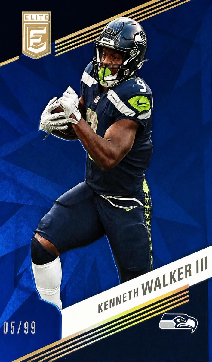2023 Donruss Elite Football Blue Kenneth Walker III #64