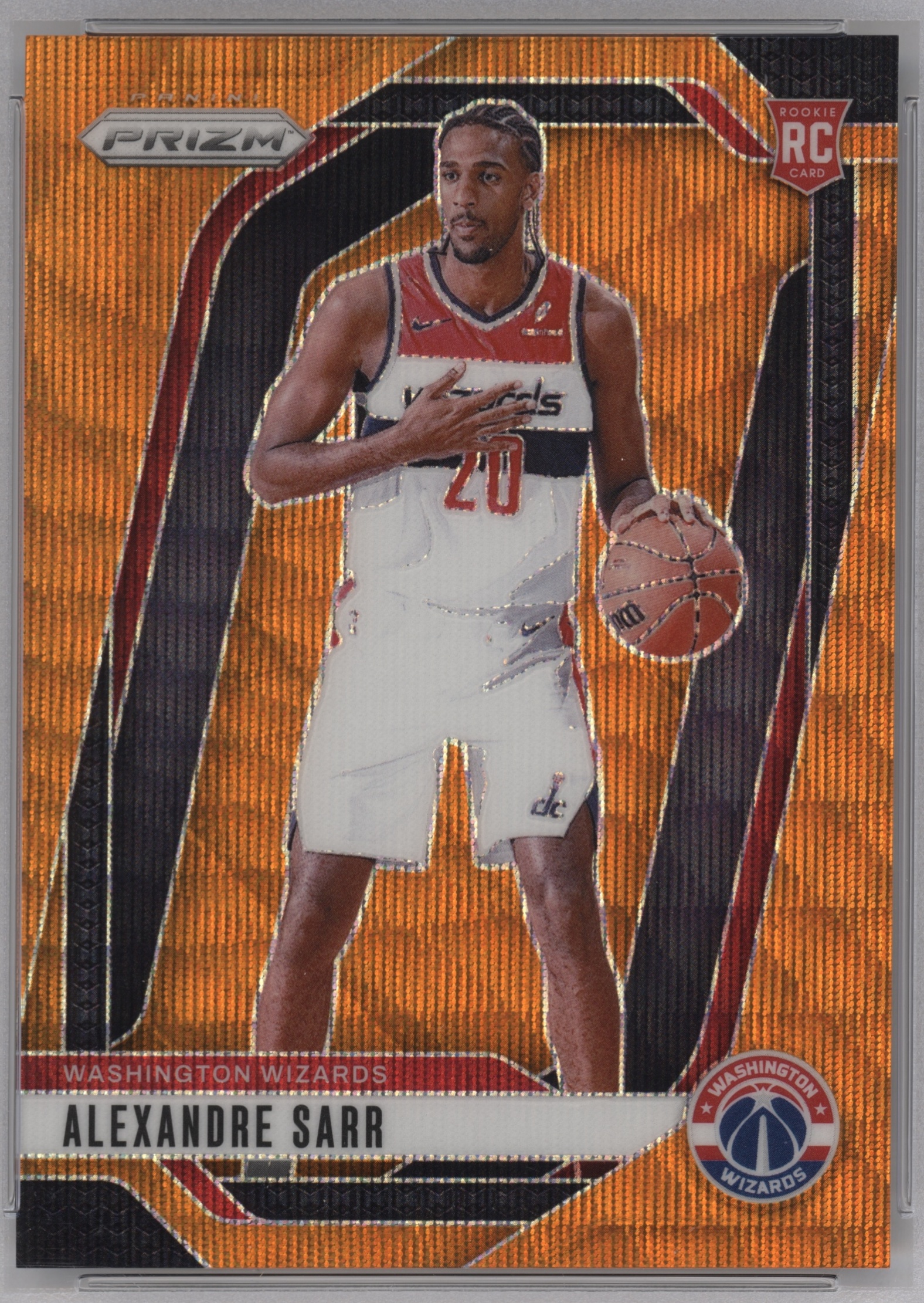 2024 Panini Prizm Basketball Orange Wave Alexandre Sarr #264 PSA 10