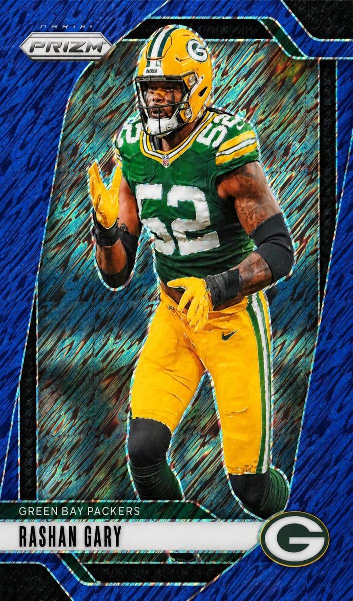 2024 Panini Prizm Football Blue Shimmer Rashan Gary #107