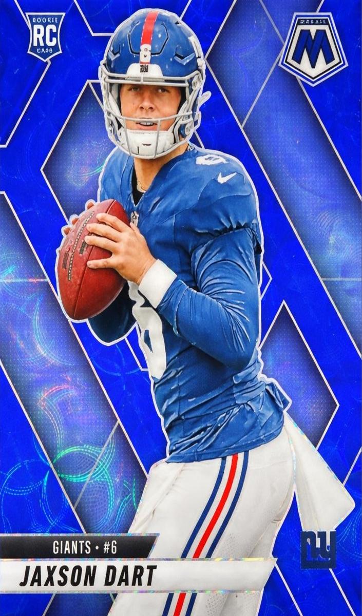2025 Panini Mosaic Football Blue Jaxson Dart #362