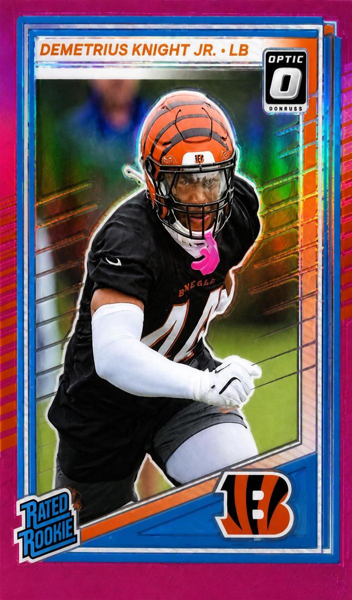 2025 Panini Donruss Football Pink Demetrius Knight Jr. #385