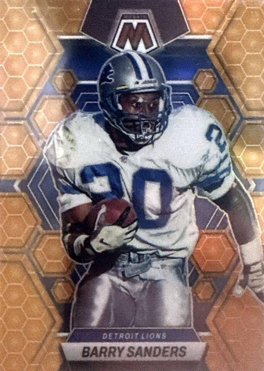 2023 Panini Mosaic Football Honeycomb Barry Sanders #190 PSA 9