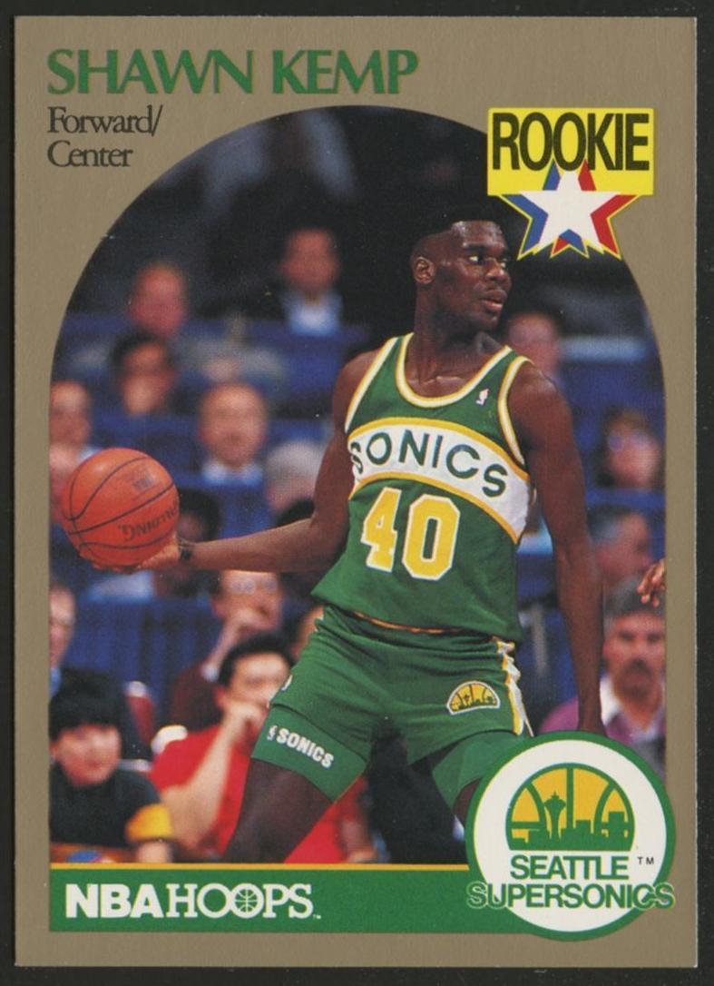 1991 Hoops Basketball Shawn Kemp #92 PSA 9