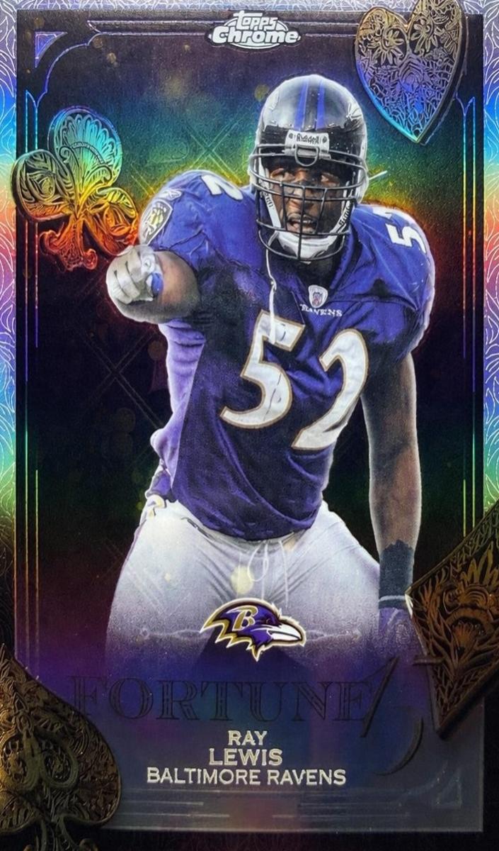 2025 Topps Chrome Football Refractor Ray Lewis #F15-31